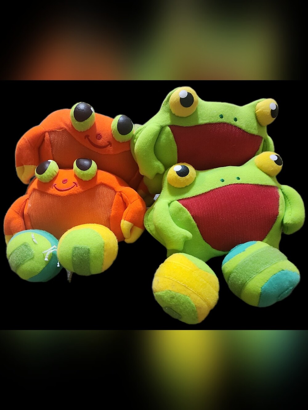 Melissa & Doug Sunny Patch Toss & Grip Catching Game Bundle - 4 Mitts & 4 Balls
